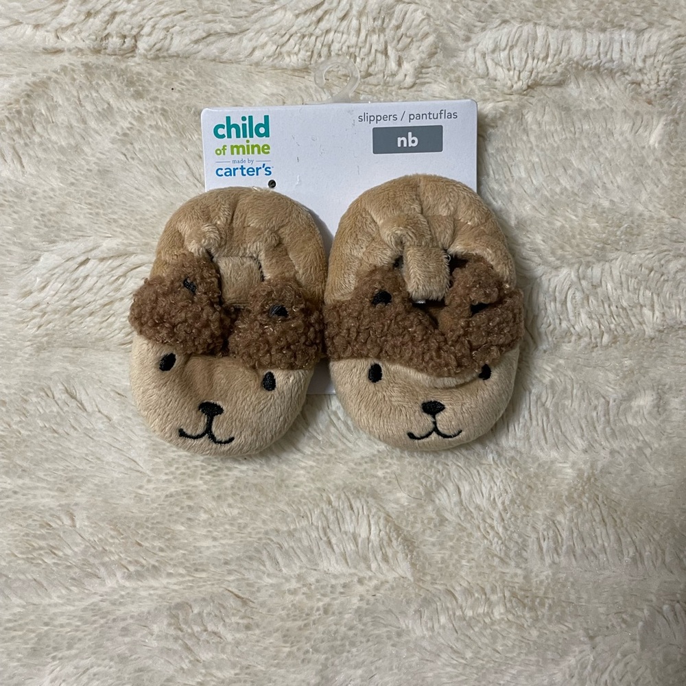 Carter’s child of mine Newborn slippers